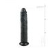 Easytoys - dildo extra mare cu bază cu ventuză (28,5 cm) - negru