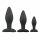 Set de dildo anal Easytoys Rocket - negru (3 piese) 