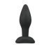 Dildo anal din silicon Easytoys - mic (negru) 