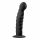 Dildo anal cu ventuză striat Easytoys (14 cm) - negru 