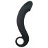 EasyToys Curved Dong - dildo anal din silicon (negru) 