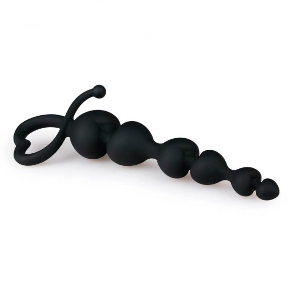 Dildo anal cu bile (negru) - EasyToys 