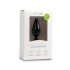 Easytoys Pointy Plug - dildo anal cu inel - mediu (negru) 