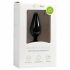 Jucărie Plug Pointy Easytoys - dildo anal cu inel de prindere - mediu (negru)