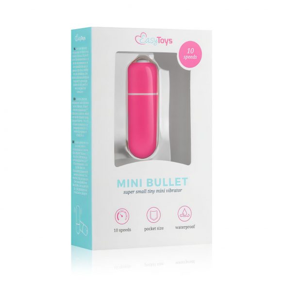 Easytoys - mini vibrator tip baghetă (roz)