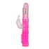 Vibrator Easytoys cu perle rotative și funcție de împingere, pentru clitoris, roz 