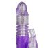 Easytoys - vibrator cu mișcare de împingere și rotație, cu iepuraș 