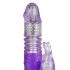 Easytoys Bunny - vibrator rotativ și oscilant (mov)