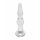 Dildo anal de sticlă ondulat Rimba Dolly (transparent) 