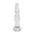 Dildo anal de sticlă ondulat Rimba Dolly (transparent) 