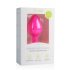 Easytoys Diamond - dildo anal cu pietre albe (mediu) - roz 