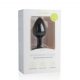 Dildou anal cu diamante Easytoys - mic - negru 