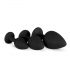 Set de dopuri anale Easytoys Diamond (negre)