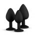 Set dildo anal Easytoys Diamond (negru) 