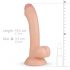 Real Fantasy Vince - dildo cu prepuț - 19,5cm (natural) 