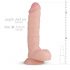 Real Fantasy Glynn - dildo realist - 25cm (natural) 