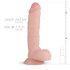 Real Fantasy Glynn - dildo realist - 25cm (natural) 