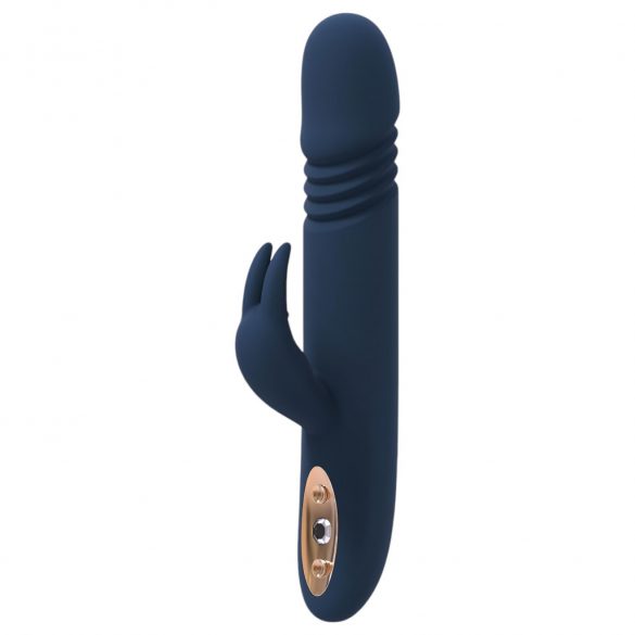 Goddess Zephyros - vibrator cu impulsuri, rezistent la apă, cu braț stimulator de clitoris (albastru) 