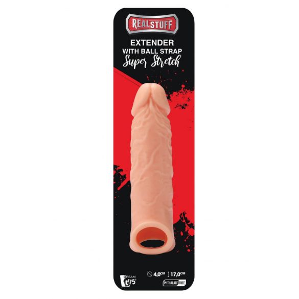 Extender RealStuff 6,5 - manson pentru penis - natural (17cm) 