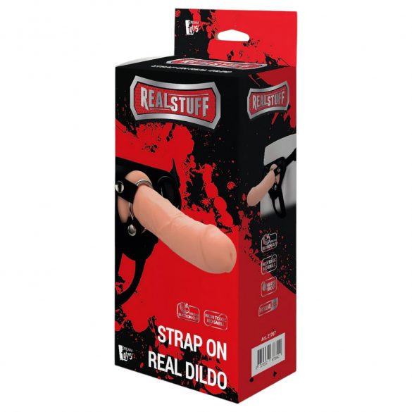 RealStuff Strap-On - dildo realist cu sistem de prindere (natur) 