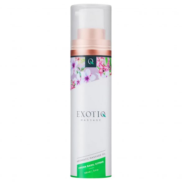 Exotiq - Ulei de masaj aromatizat - Busuioc-Lămâie (100ml) 