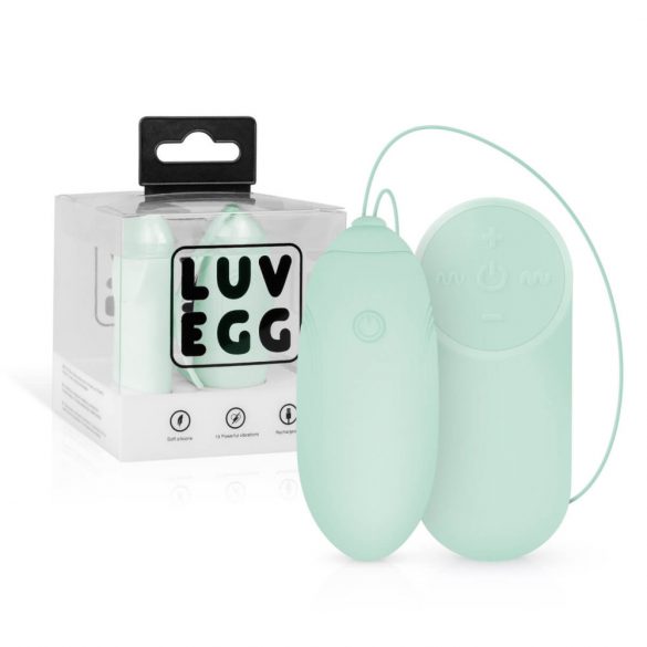 Ou vibrator LUV EGG cu baterie și control radio (verde) 