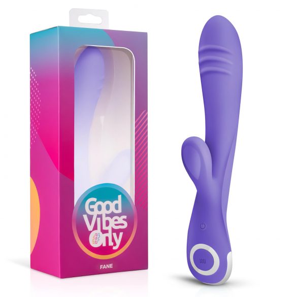 Good Vibes Only Fane Rabbit - vibrator cu braț pentru clitoris, cu acumulator (mov)