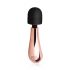 Rosy Gold Mini Curve - vibrator de masaj, acumulator, culoarea rosegold 