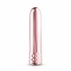 Vibrator în formă de baton, mini, cu acumulator, culoare rosegold 