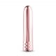 Vibrator în formă de baton, mini, cu acumulator, culoare rosegold 