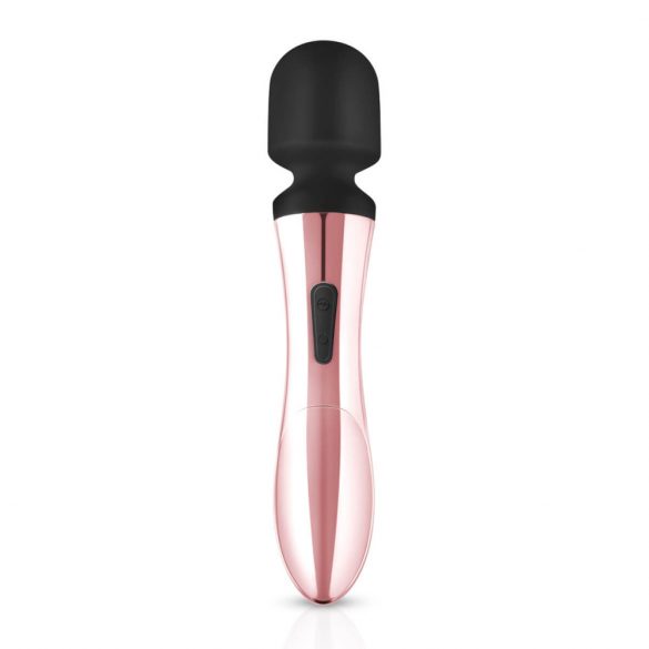 Vibrator masaj Rosy Gold Wand Curve, reîncărcabil (culoare rosegold) 