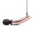 Vibrator masaj Rosy Gold Wand Curve, reîncărcabil (culoare rosegold) 