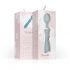 Vibrator masaj Bloom Orchid Wand cu acumulator (turcoaz) 