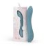 Vibrator pentru punctul G Bloom Rose, din silicon, cu acumulator (turcoaz) 