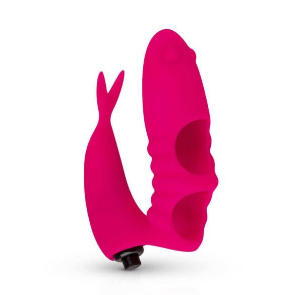 Vibrator de deget Easytoys - 2în1 (roz) 