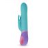 Vibrator Rabbit PMV20 cu cap rotativ și stimulator clitoridian (mentă) 