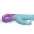 Vibrator Rabbit PMV20 cu cap rotativ și stimulator clitoridian (mentă) 