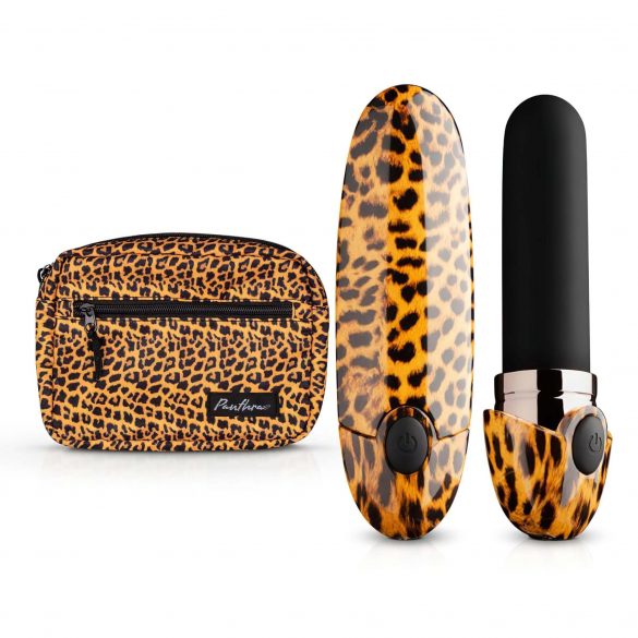 Vibrator ruj Panthra Asha - leopard negru cu acumulator 