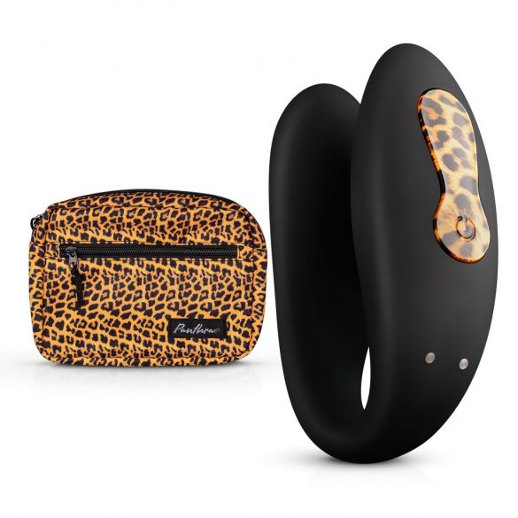 Panthra Zuna - vibrator de cuplu, rezistent la apă, cu baterie (leopard-negru) 