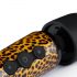 Panthra Shaka Wand - vibrator masaj cu acumulator (leopard-negru) 