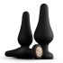 Panthra Kesia - set dildo anal din silicon (3 piese) - negru 