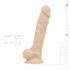 Real Fantasy Ashton - dildo realist cu testicule - 20,5cm (natural) 