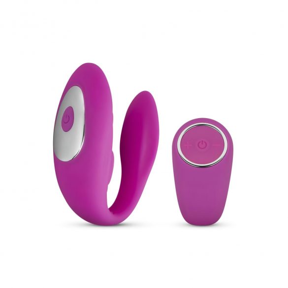 Vibrator de cuplu wireless, rezistent la apă, încărcabil Easytoys Tap Dancer (roz) 