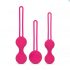 Easytoys LoveBalls - set bile vaginale - 3 piese (roz) 