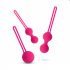 Easytoys LoveBalls - set bile vaginale - 3 piese (roz) 