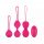 Easytoys LoveBalls - set de bile vaginale vibratoare - 3 piese (roz) 