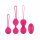 Easytoys LoveBalls - set de bile vaginale vibratoare - 3 piese (roz) 