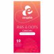 EasyGlide Ribs & Dots - prezervativ cu puncte (10 buc)