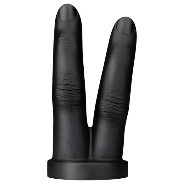 BUTTR Victory - dildo anal cu două degete (negru)