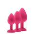 Kit de antrenament anal Flirts - set dildo anal (3 buc) - roz 